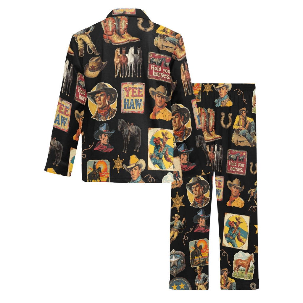 Baha Ranch Vintage Cowboy Collage Western Pajamas by Baha Ranch Western Wear - product image 4
