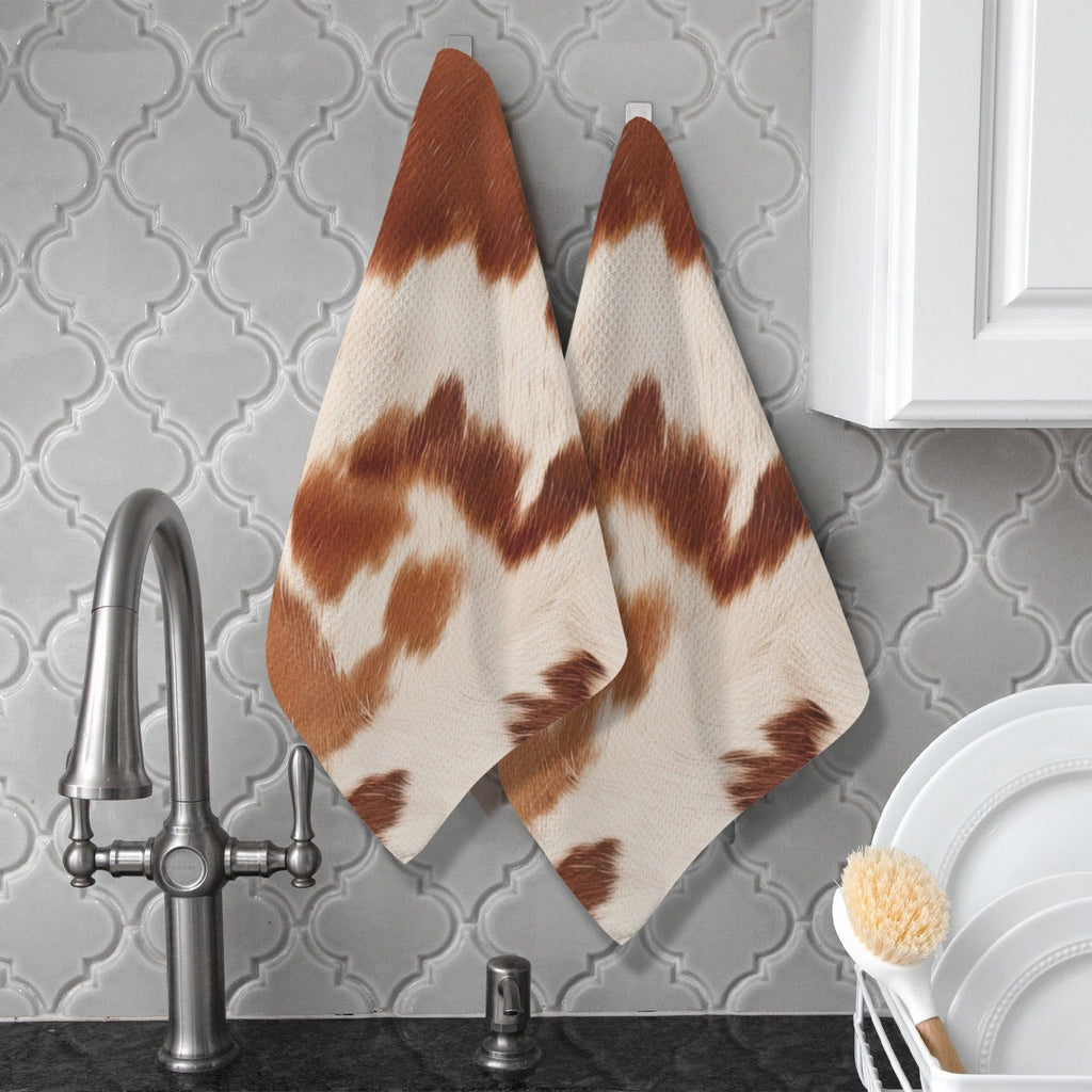 Baha Ranch Cow Print Set of 2 Dish Towels made in America Kitchen Towels by Baha Ranch Western Wear - product image 5