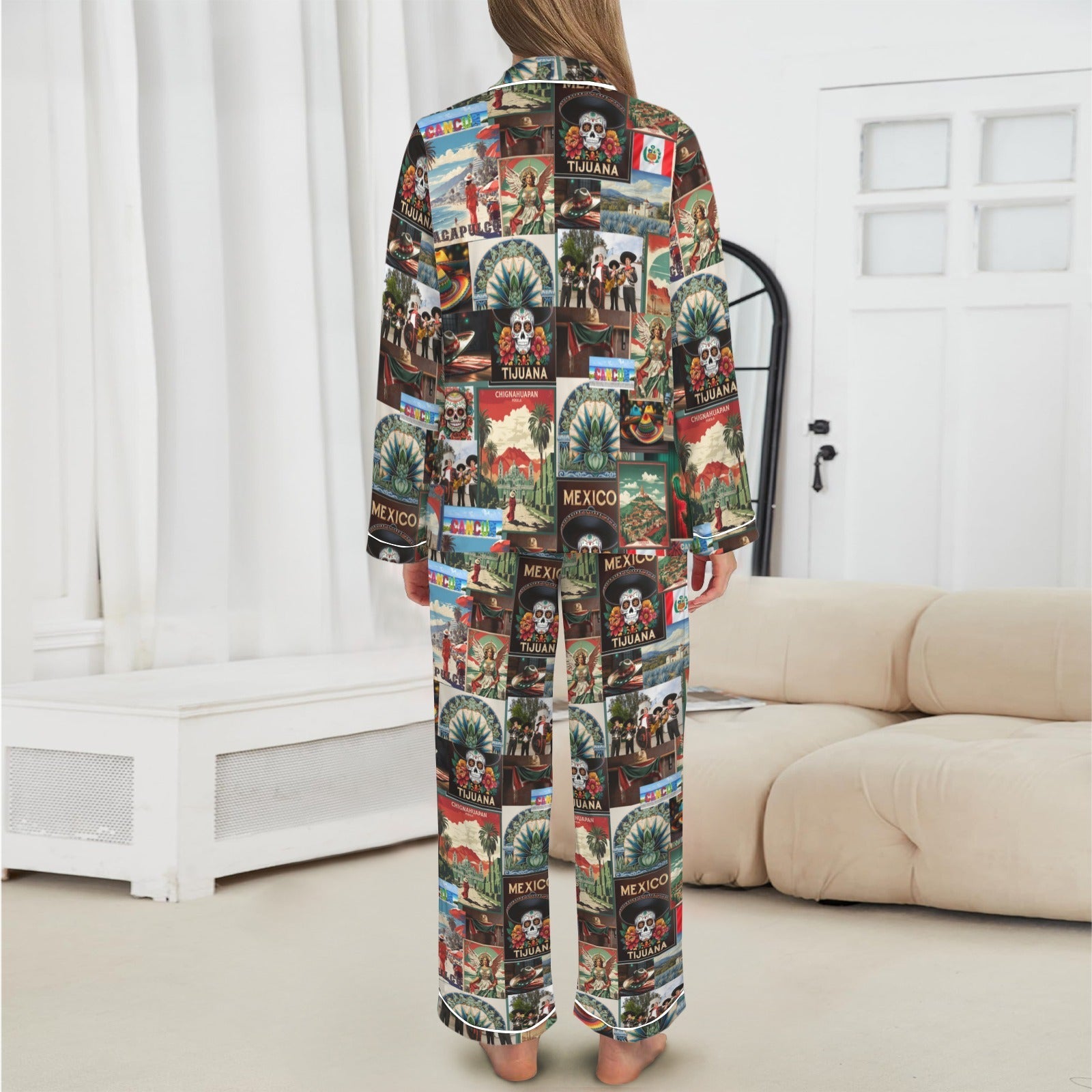 Baha Ranch Colores De Mexico Destination Mexico Satin Pajamas by Baha Ranch Western Wear - product image 3
