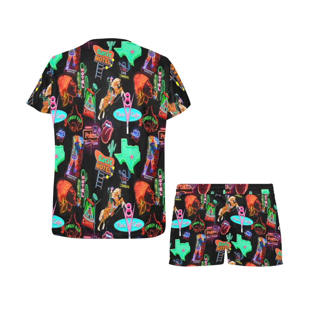 Baha Ranch Vegas Neon Western Women's Short and Top Pajama Set by Baha Ranch Western Wear - product image 4