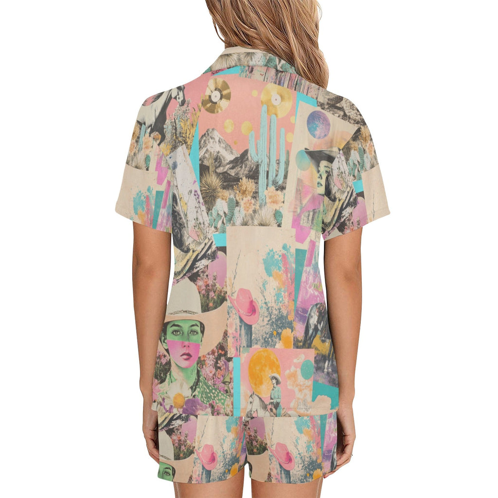 Baha Ranch Retro Pop Western Collage Pajama Set by Baha Ranch Western Wear - product image 5