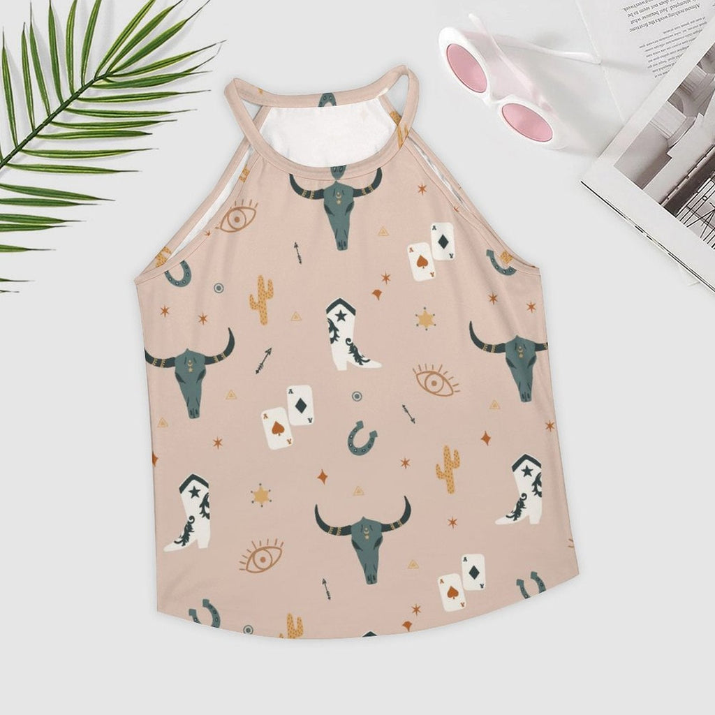 Baha Ranch Cow Skull Western Tank Top by Baha Ranch Western Wear - product image 2