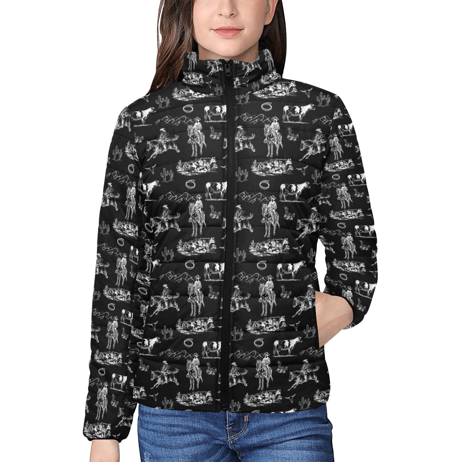 Ranch Life Women's Puffy Bomber Jacket by Baha Ranch Western Wear
