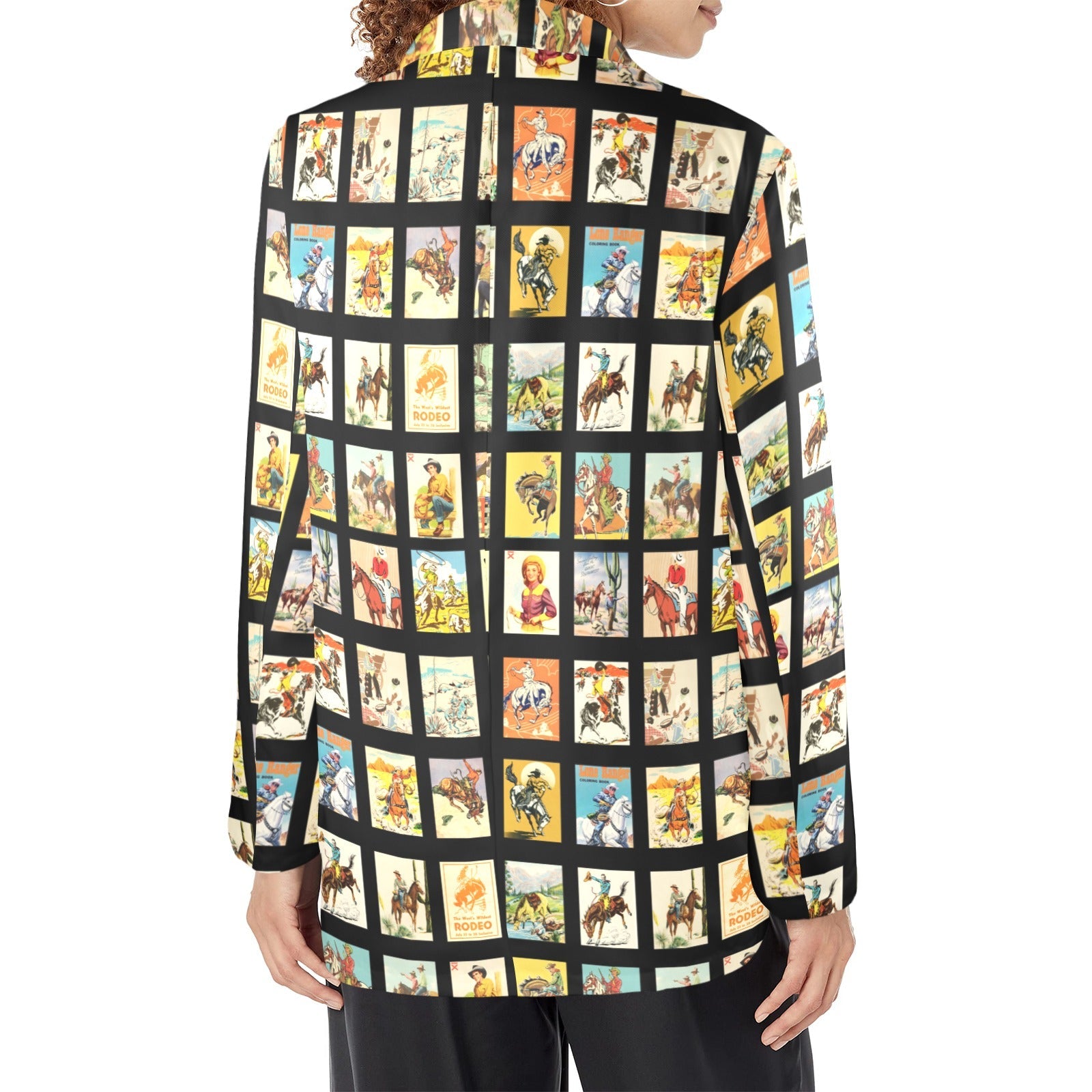 Baha Ranch Vintage Cowboy Collage Women's Western Blazer by Baha Ranch Western Wear - product image 3