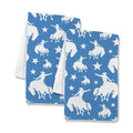 Baha Ranch Blue Rodeo Cowboy Set of 2 Dish Towels Made in America by Baha Ranch Western Wear
