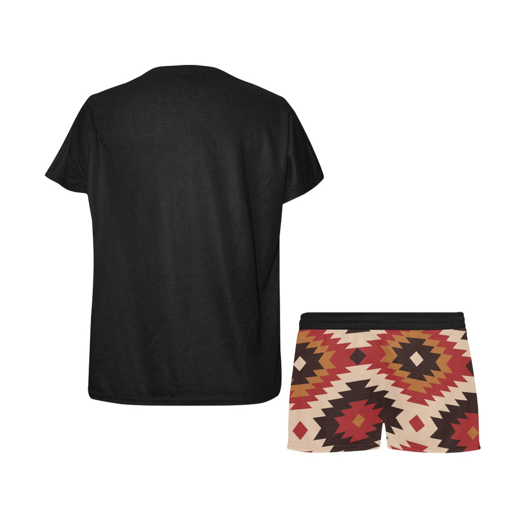 Baha Ranch Red Aztec Bull Women's Western Top and Short Pajama Set by Baha Ranch Western Wear - product image 6
