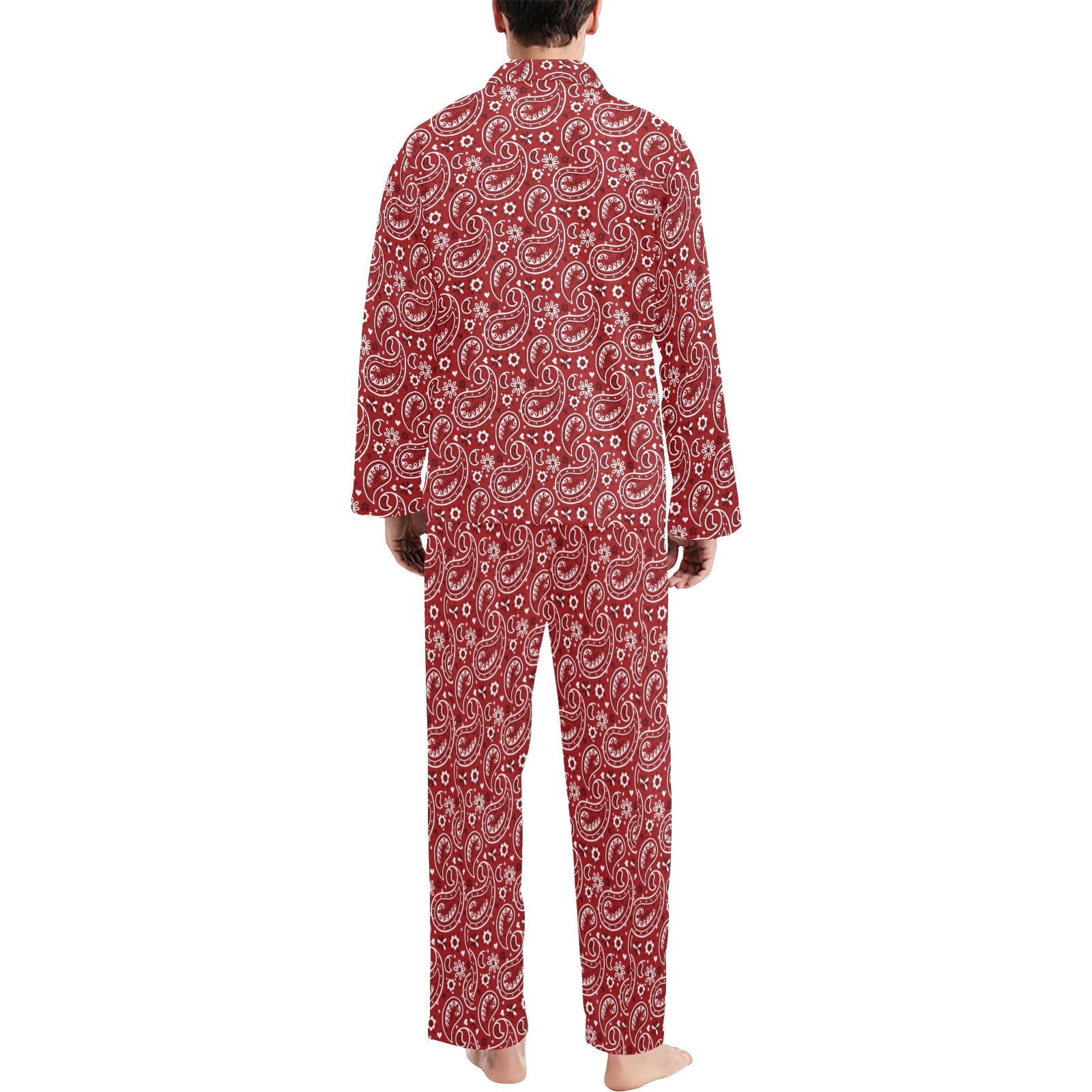Baha Ranch Red Bandana Men's Western Print Pajama Set by Baha Ranch Western Wear - product image 2