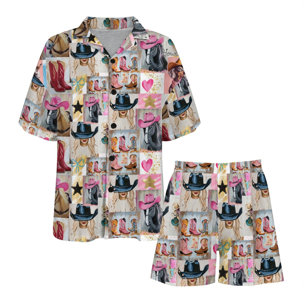 Baha Ranch Painted Cowgirl Pajama Set Made in America by Baha Ranch Western Wear - product image 7