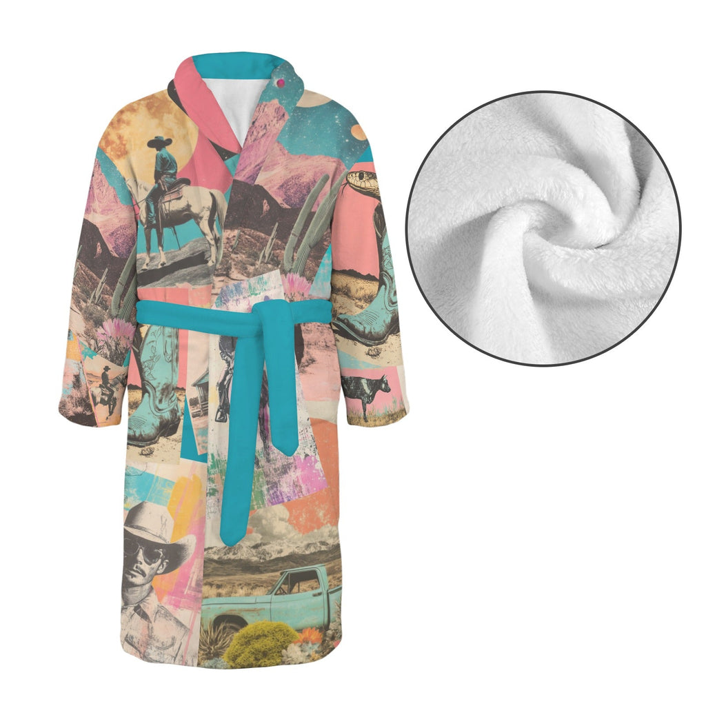 Baha Ranch Retro Pop Western Men's Robe by Baha Ranch Western Wear - product image 2