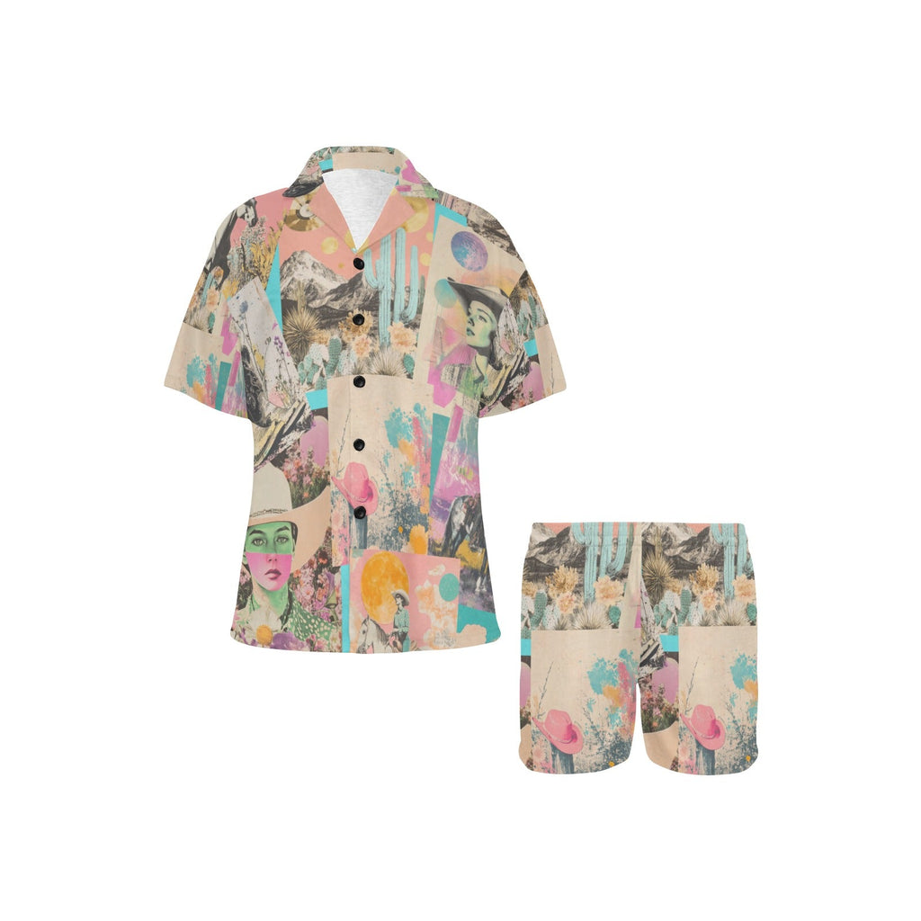 Baha Ranch Retro Pop Western Collage Pajama Set by Baha Ranch Western Wear - product image 2