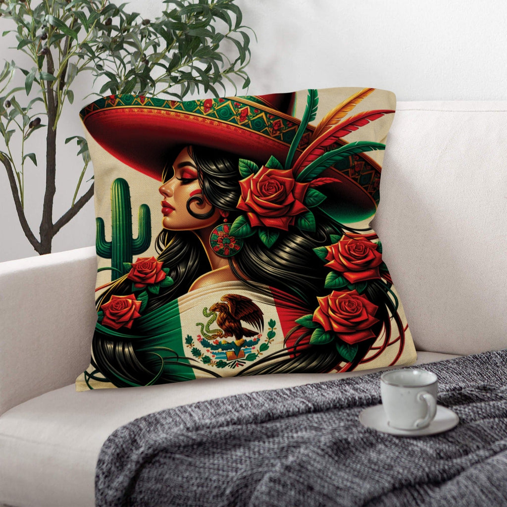 Baha Ranch Colores De Mexico La Mexicana Pillow Case Made in America by Baha Ranch Western Wear - product image 2