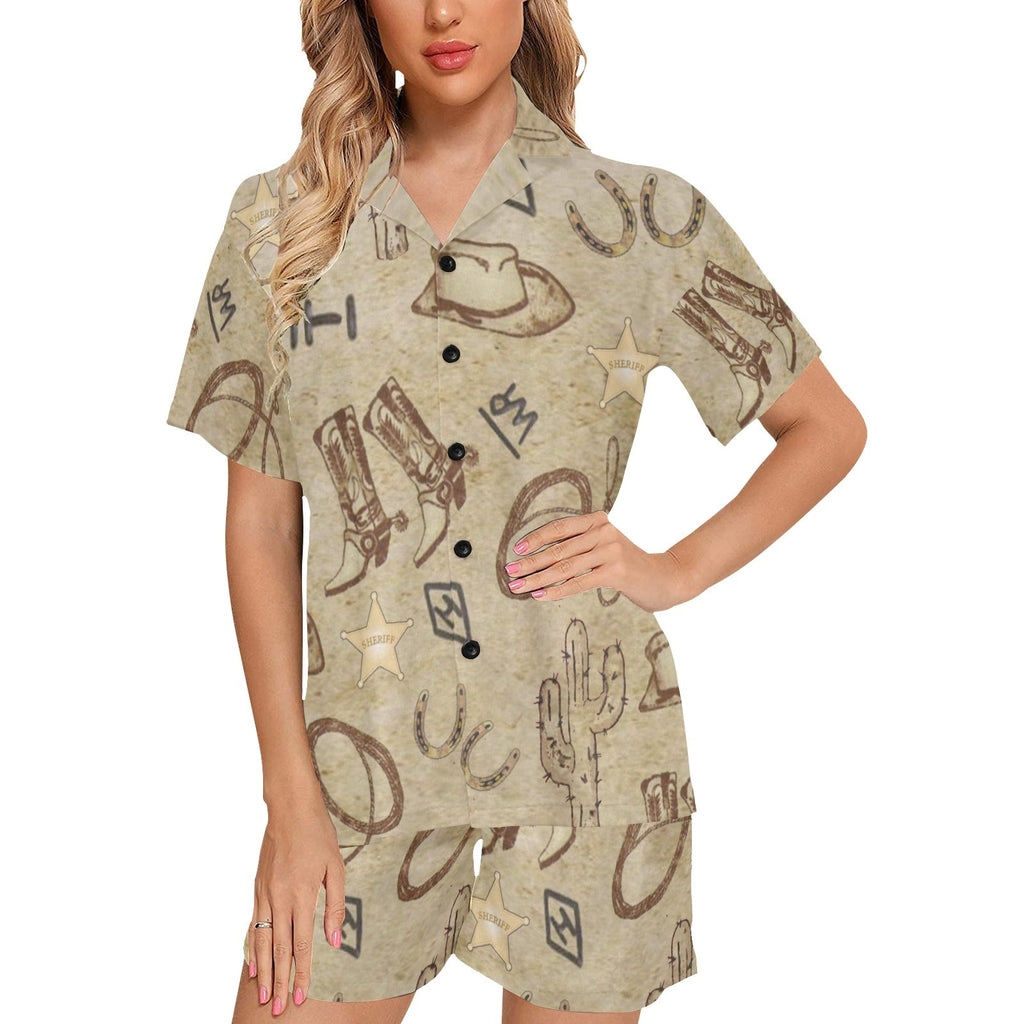 Baha Ranch Old West Women's Western Pajama Set by Baha Ranch Western Wear