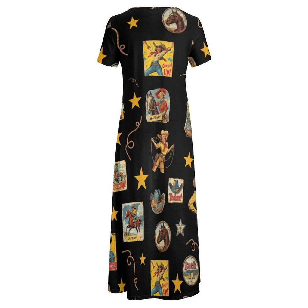 Baha Ranch Vintage Cowgirl Collage Western Dress by Baha Ranch Western Wear - product image 4