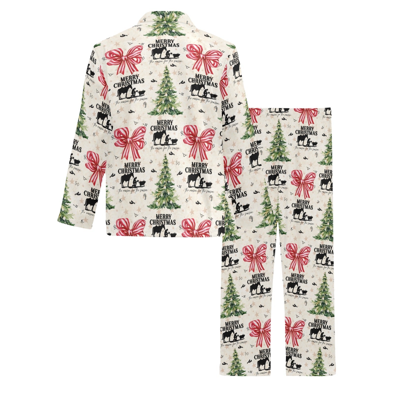 Baha Ranch Praying Cowboy Christmas Men's Pajamas Set by Baha Ranch Western Wear - product image 4