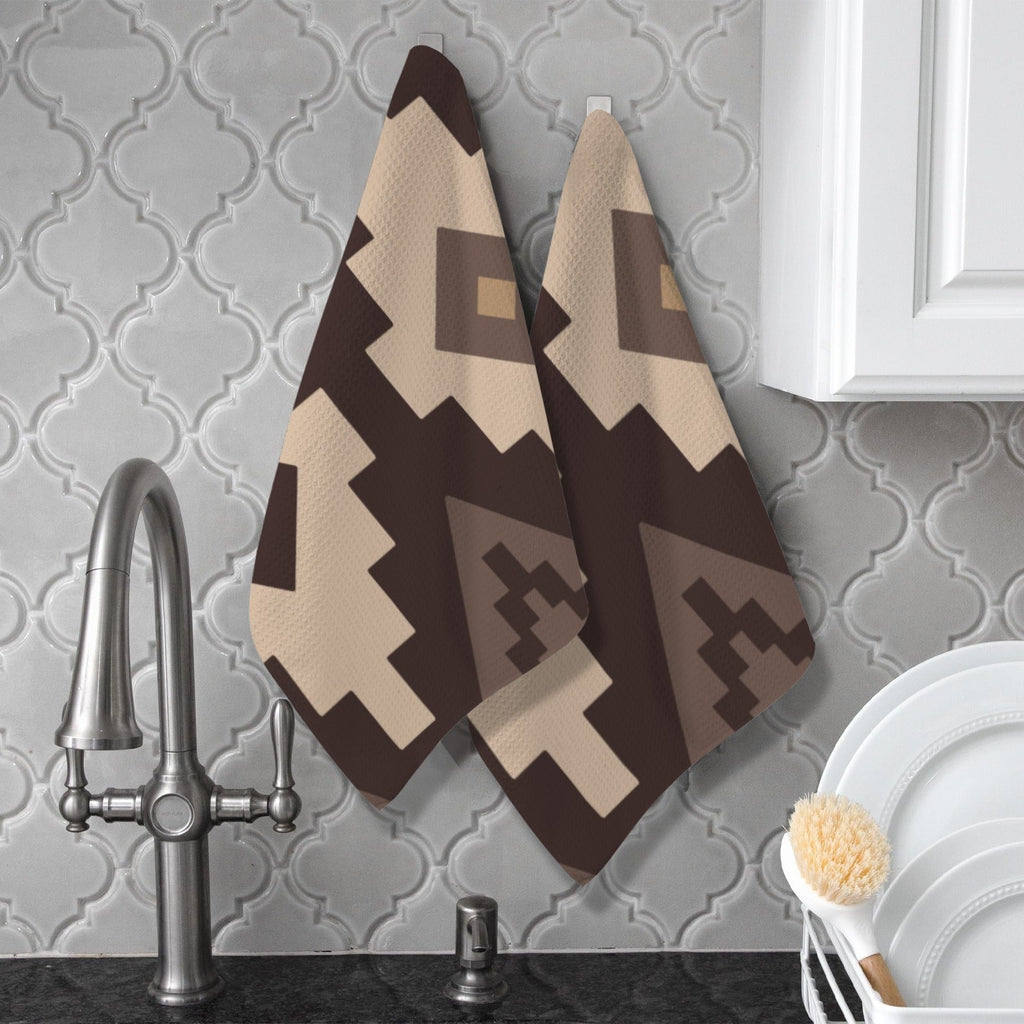 Baha Ranch Earth Aztec Set of 2 Dish Towels Kitchen Towel Made in America by Baha Ranch Western Wear - product image 2