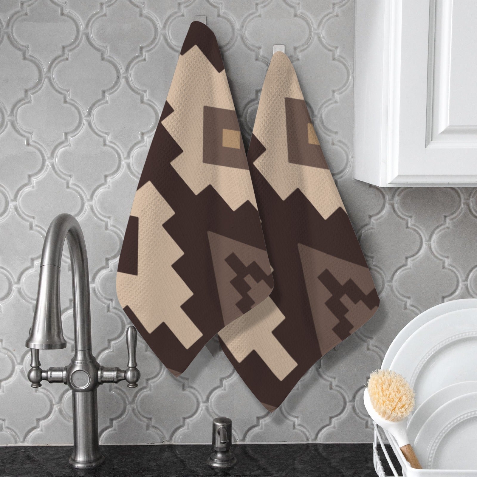 Baha Ranch Earth Aztec Set of 2 Dish Towels Kitchen Towel Made in America by Baha Ranch Western Wear - product image 2