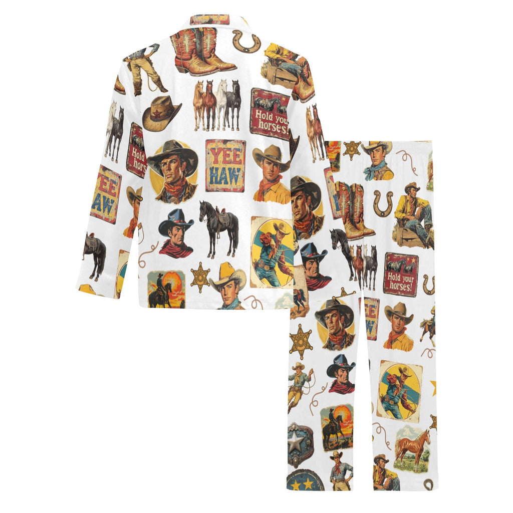 Baha Ranch Vintage Cowboy Collage Western Pajamas by Baha Ranch Western Wear - product image 4