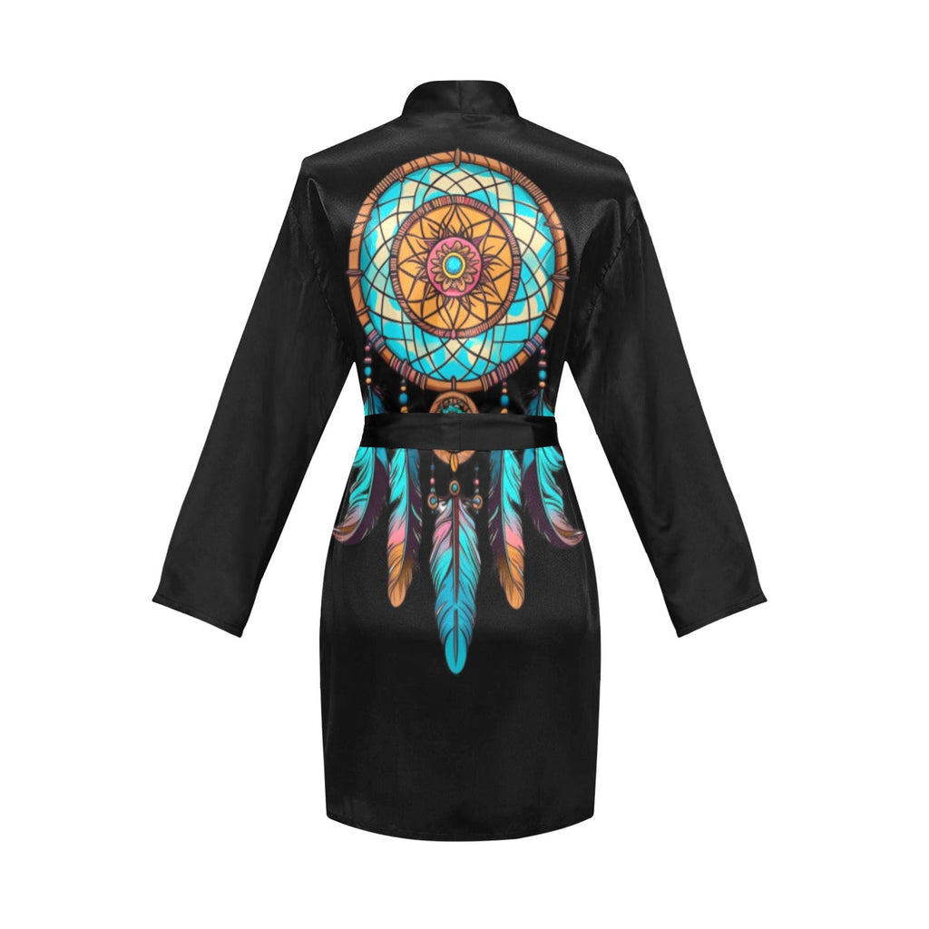 Baha Ranch Dream Catcher Women's Belted Satin Feel Dressing Lounge Robe by Baha Ranch Western Wear - product image 4
