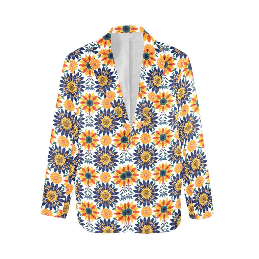 Baha Ranch Colores de Mexico Blue Yellow Mexican Floral Blazer by Baha Ranch Western Wear - product image 5