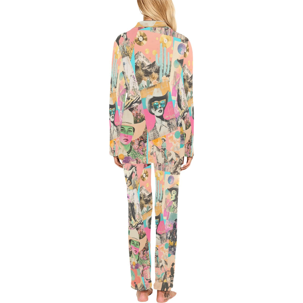 Baha Ranch Retro Pop Western Collage Pajama Set by Baha Ranch Western Wear - product image 4
