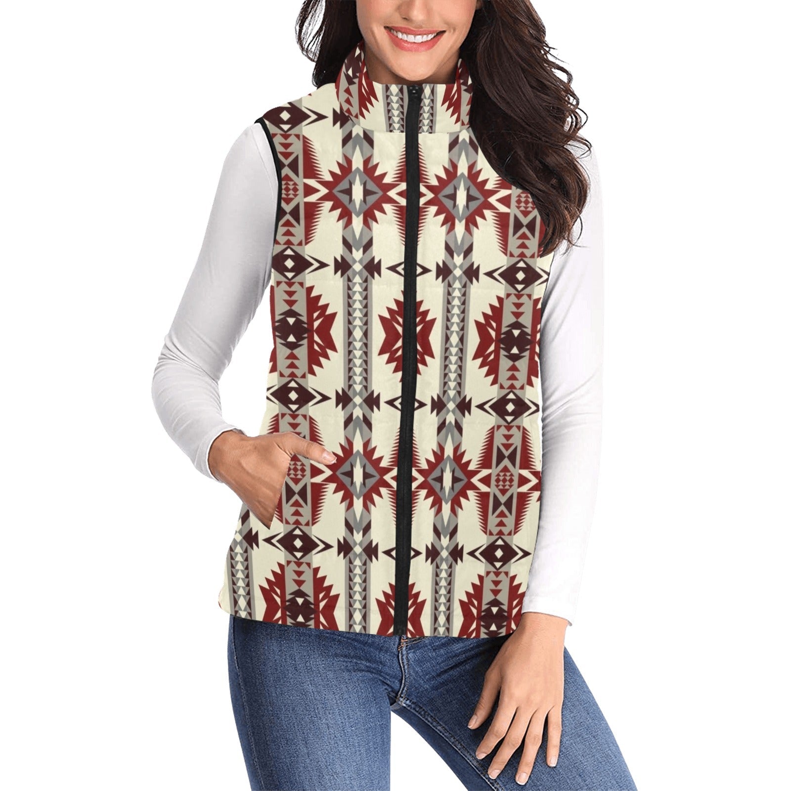 Baha Ranch Bold Aztec Puffy Vest by Baha Ranch Western Wear - product image 2