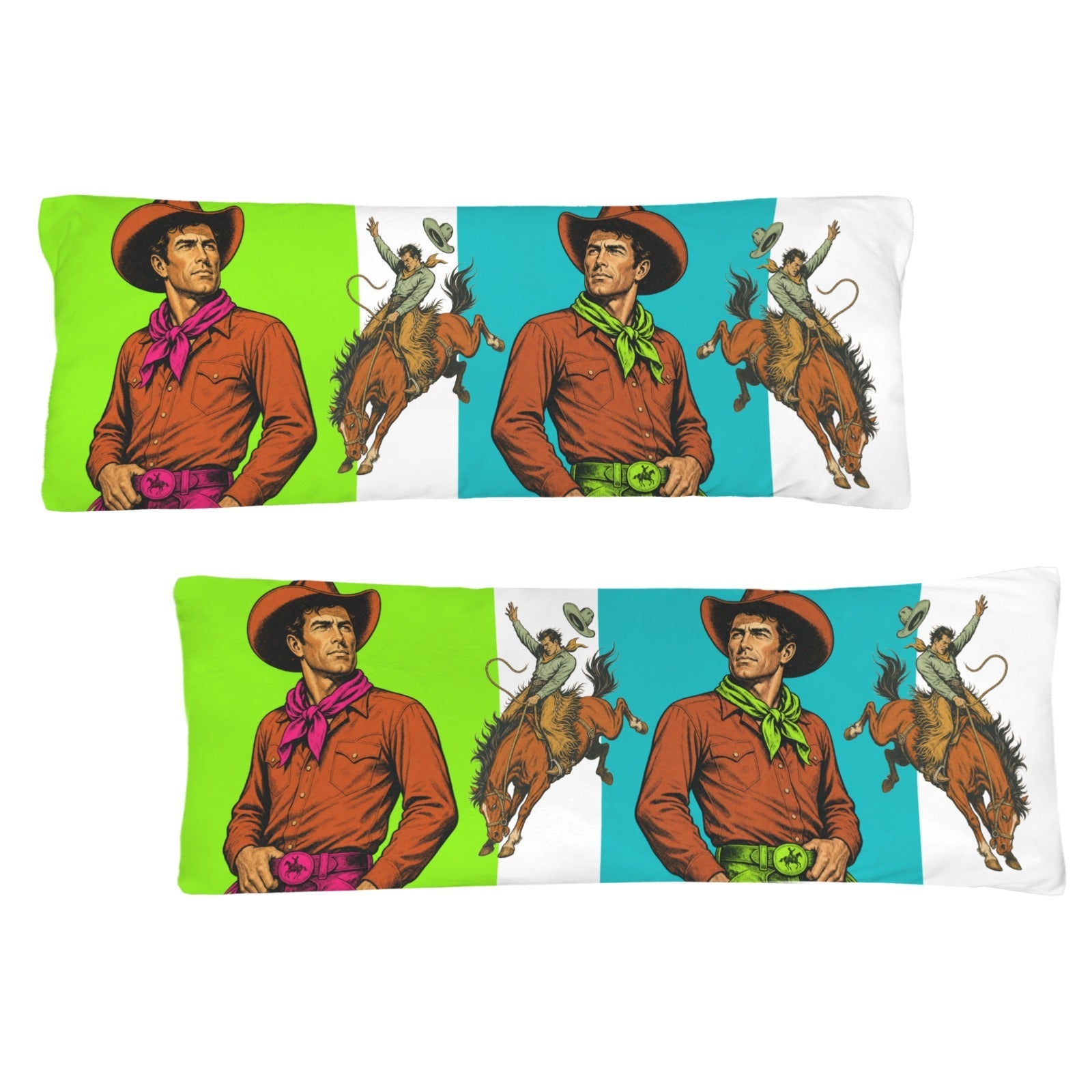Baha Ranch The Last Roundup Bronc Rider Body Pillow Cover Made in America by Baha Ranch Western Wear - product image 3