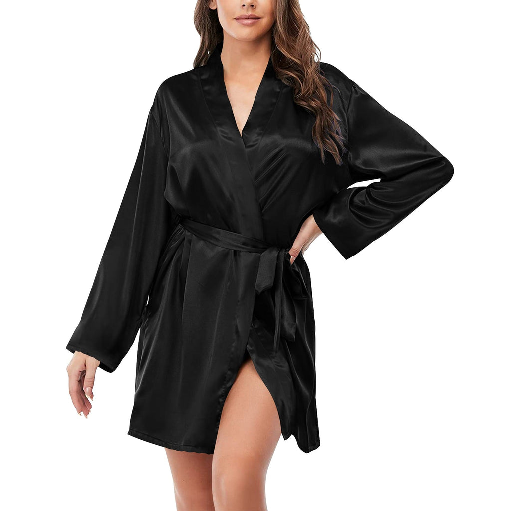 Baha Ranch Dream Catcher Women's Belted Satin Feel Dressing Lounge Robe by Baha Ranch Western Wear - product image 2