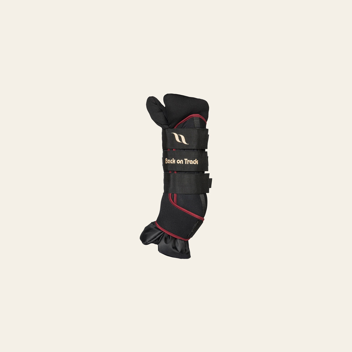 Back On Track Horse Leg Pair Royal Quick Wraps Deluxe Polyester Black Flexible Protective Boots