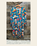 Baha Ranch Boots Cactus Hats Oversized Sleep Shirt on a warm cream background