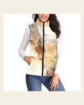 Baha Ranch Canyon Cowboy Puffy Vest on a warm cream background