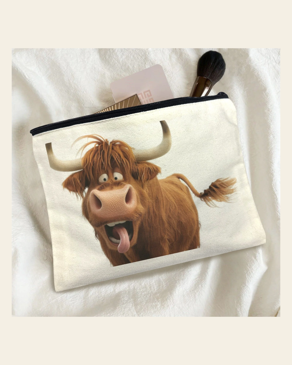 Baha Ranch Crazy Highland Pack of 5 bags Cosmetic Made in America on a warm cream background