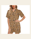 Baha Ranch Everything Western Women's Western Pajama Set on a warm cream background