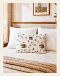 Baha Ranch Hereford Brands Pillowcase Made in America on a warm cream background