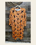 Baha Ranch Lucky Rodeo Oversized Sleep shirt on a warm cream background