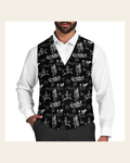 Baha Ranch Ranch Life Men's Western Vest on a warm cream background