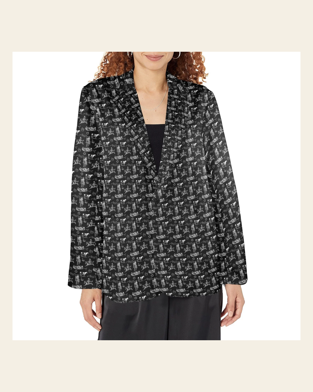 Baha Ranch Ranch Life Women's Western Blazer on a warm cream background