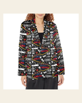 Baha Ranch Vegas Women's Western Blazer on a warm cream background
