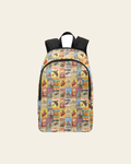 Baha Ranch Vintage Rodeo Poster Backpack on a warm cream background
