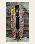 Baha Ranch Vintage Rodeo Poster Lightweight Cardigan on a warm cream background