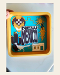 Baha Ranch Zia Balloon Adobe Roadrunner New Mexico 3D Accessory Tray Made in America on a warm cream background