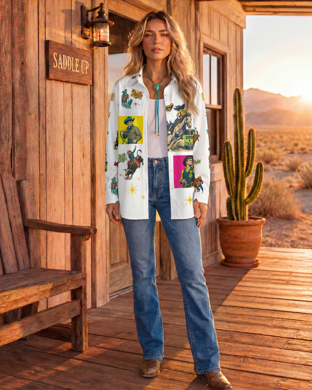 Baha Ranch The Last Roundup Button Up Blouse by Baha Ranch Western Wear - product image 8