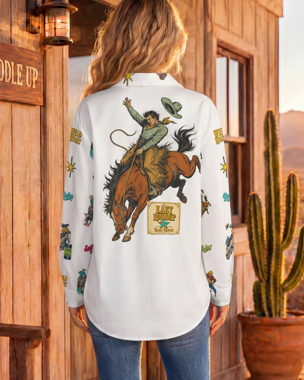 Baha Ranch The Last Roundup Button Up Blouse by Baha Ranch Western Wear - product image 2