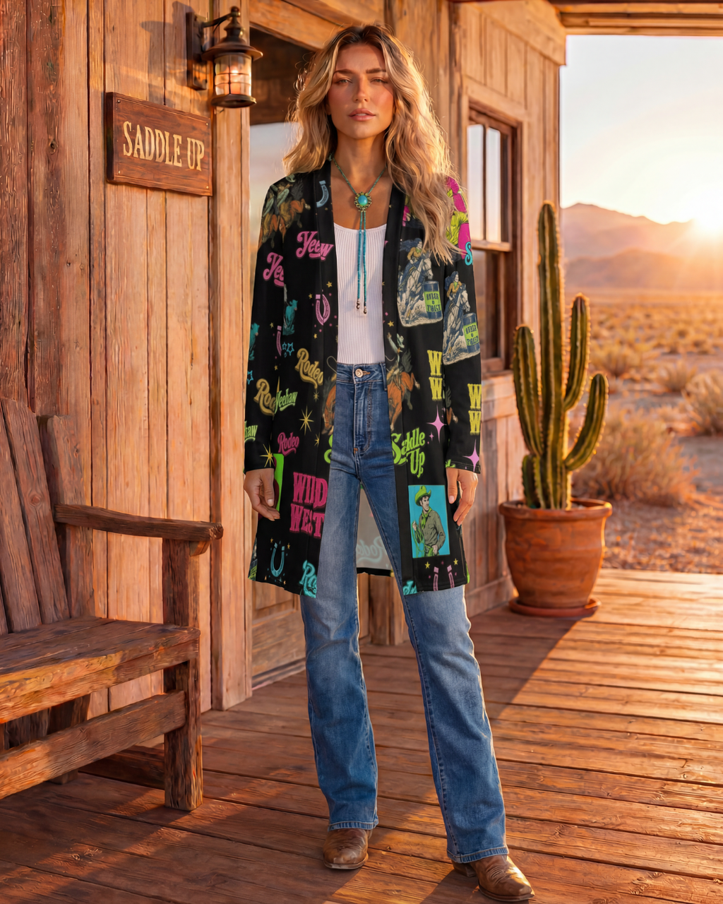 Baha Ranch The Last Roundup Lightweight Cardigan by Baha Ranch Western Wear
