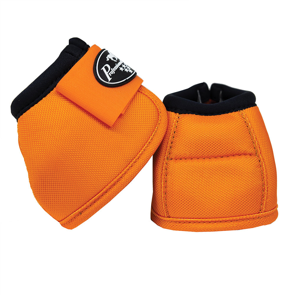 Professional’s Choice Ballistic Overreach Boots  Heavy Duty No-Turn Horse Bell Boots Orange