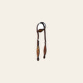 Bar H Equine American Leather Horse Saddle Tack One Ear Headstall | Breast Collar Browband Wither Strap Set BER249