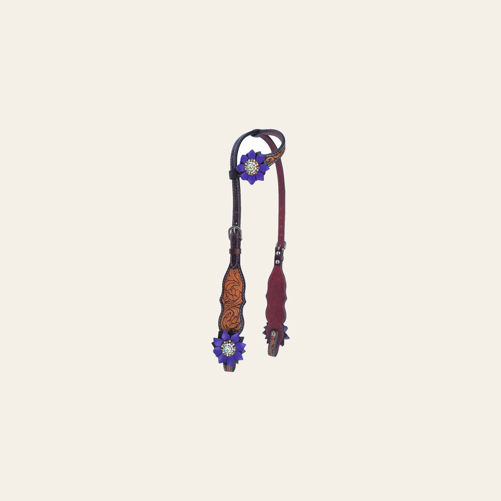 Bar H Equine American Leather Horse Saddle Tack One Ear Headstall Breast Collar Browband Wither Strap