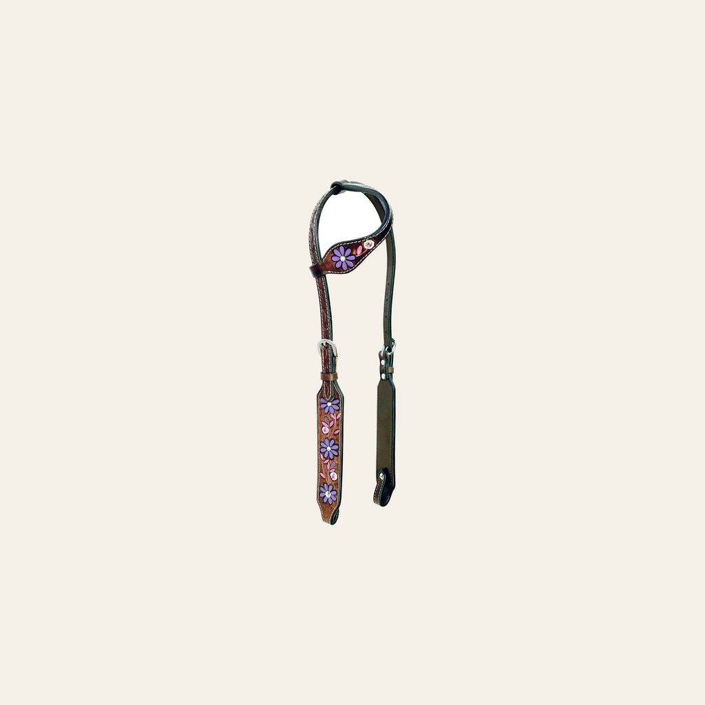 Bar H Equine American Leather Horse Saddle Tack One Ear Headstall Breast Collar Browband Wither Strap Set