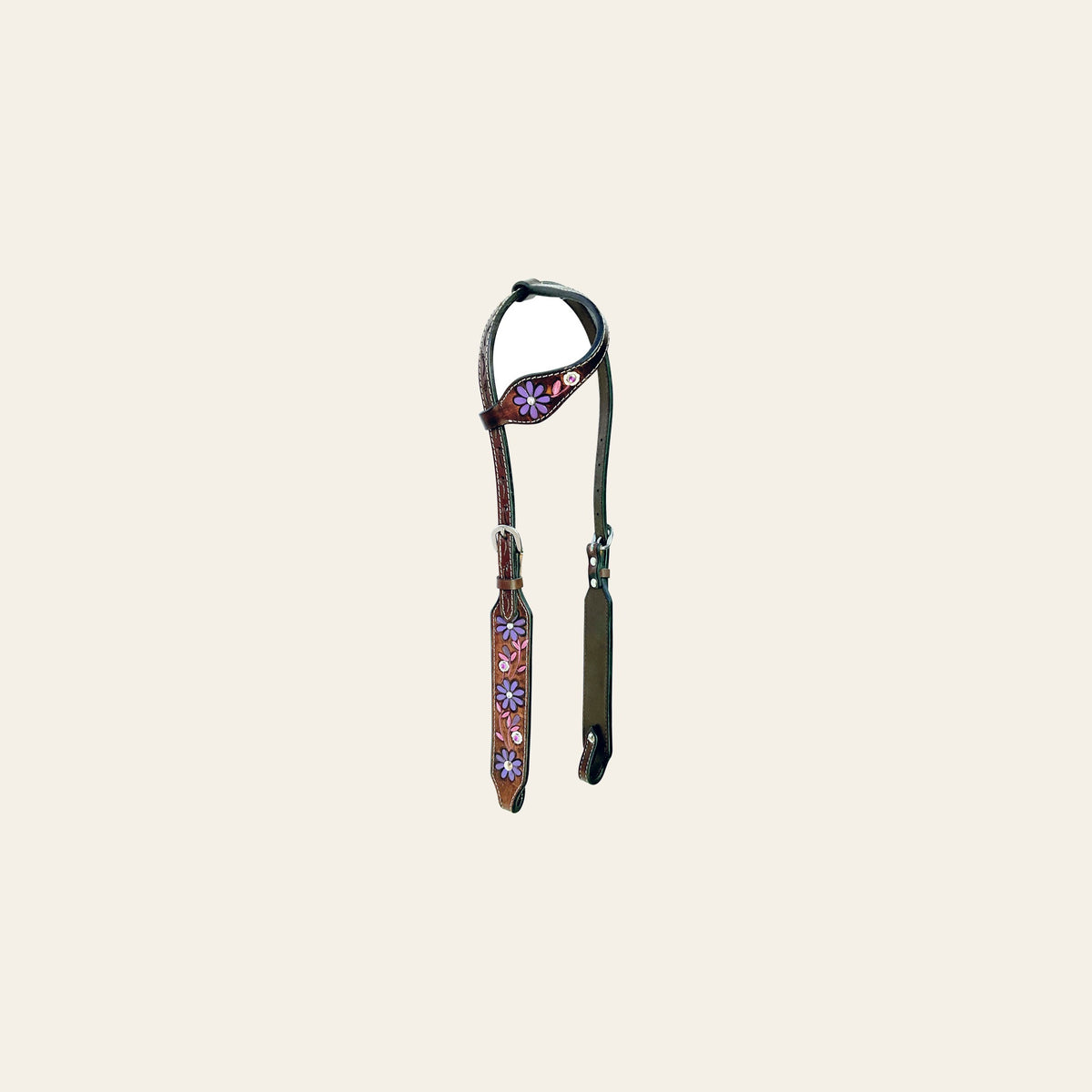 Bar H Equine American Leather Horse Saddle Tack One Ear Headstall Breast Collar Browband Wither Strap Set