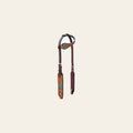 Bar H Equine American Leather Horse Saddle Tack One Ear Headstall | Breast Collar Browband Wither Strap Set for Horses BER154