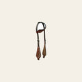Bar H Equine American Leather Horse Saddle Tack One Ear Headstall Breast Collar Browband Wither Strap Set Classy Brown